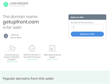 Tablet Screenshot of getupfront.com